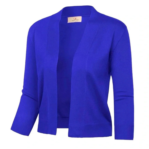 Grace Karin Sweaters - NWT GRACE KARIN Women's 3/4 Sleeve Cardigan Knit Sweaters Open Front Shrug